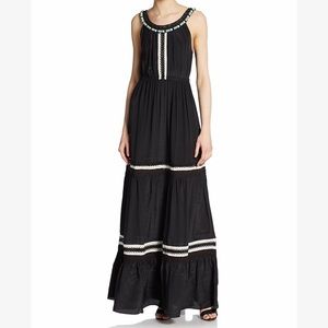 Calypso St. Barth • Black Beaded Silk Dress